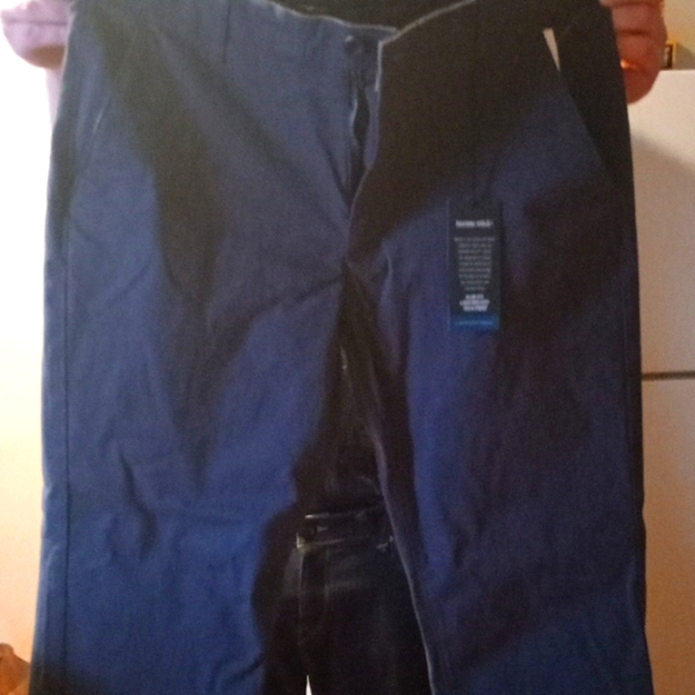 Kenneth Cole 34/32 navy blue slim fit stretch twill